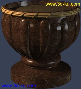 一套室外建筑模型-----------花钵的图片