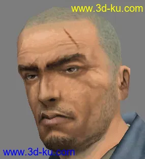 3D打印模型《侠盗猎魔》Manhunt男主角(光头暴力杀人狂，贴图超好)的图片