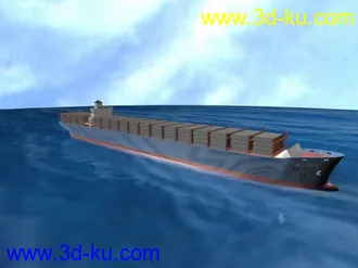 3D打印模型原创集装箱船的图片