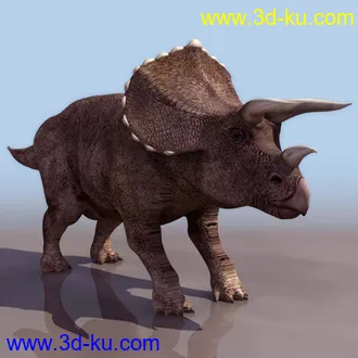 f发两只恐龙的模型+贴图的图片