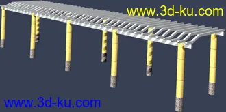 一套室外建筑模型-----------花架的图片