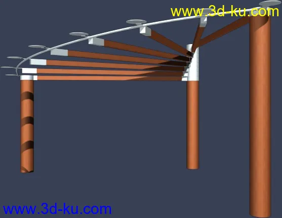 一套室外建筑模型-----------花架的图片28