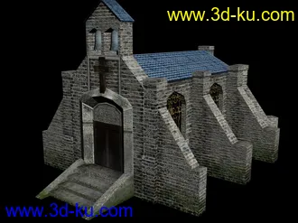 教堂模型＋psd源贴图文件～送给大家玩：）的图片