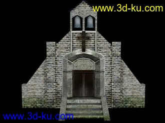 教堂模型＋psd源贴图文件～送给大家玩：）的图片