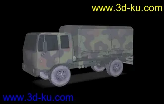 3D打印模型军用卡车简模下载的图片