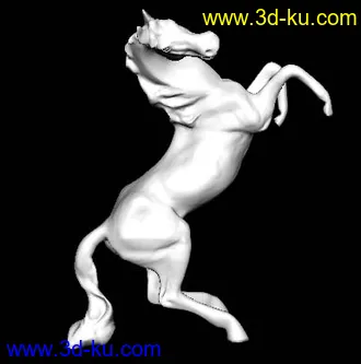 3D打印模型一匹马，形还是很不错地！的图片
