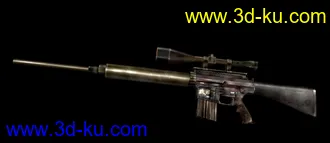 3D打印模型阻击步枪简模的图片