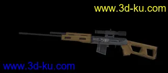 3D打印模型阻击步枪简模的图片