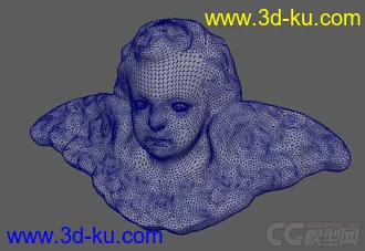 3D打印模型小天使石膏像的图片