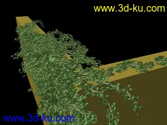 3D打印模型藤蔓爬墙的图片