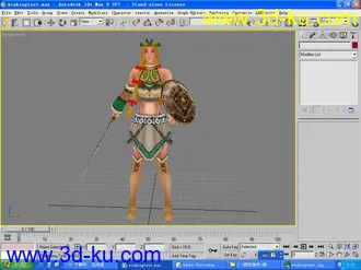 3D打印模型女战士的图片