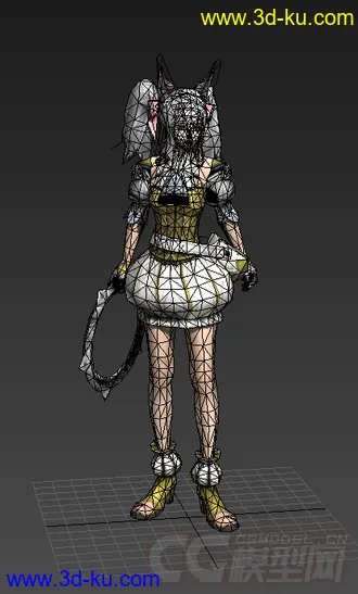 (霸王)游戏女角色模型 女孩的图片