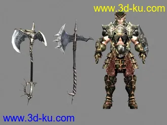 3D打印模型SUN—5阶狂战士带武器——MAX9的图片