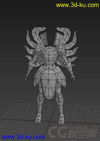 3D打印模型100％原创游戏作品 骷髅 战士的图片