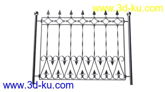3D打印模型金属围栏高模下载的图片