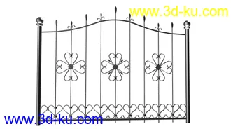 3D打印模型金属围栏高模下载的图片