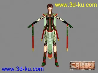 3D打印模型【卡尔共享12】《Kal刀OL》主角[女法师][网游]的图片
