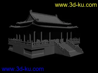 3D打印模型中国建筑之古建(申精)的图片