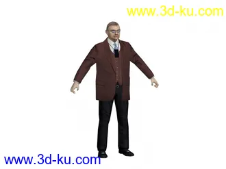 3D打印模型游戏中的外国老头的图片