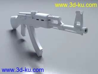 3D打印模型新到此地,也发个AK47的图片