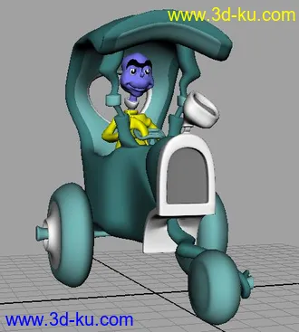 3D打印模型机械小车人!    造型奇特!    大家来看看!的图片