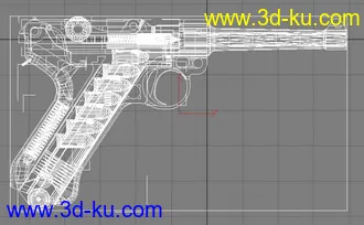3D打印模型超精卢格手枪带子掸动画的图片