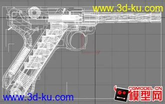 3D打印模型超精卢格手枪带子掸动画的图片