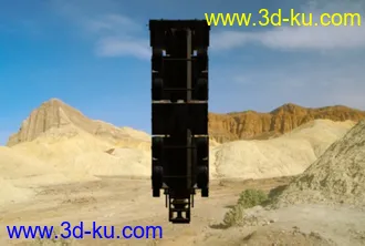 3D打印模型精致的导弹发射车+导弹的图片