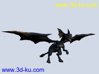 3D打印模型两个不同贴图的飞龙~~~的图片