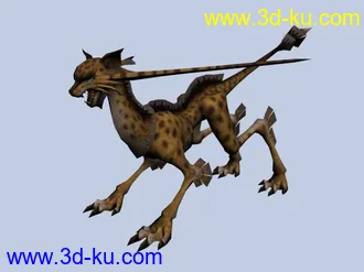 3D打印模型猫科怪兽一只~~~的图片