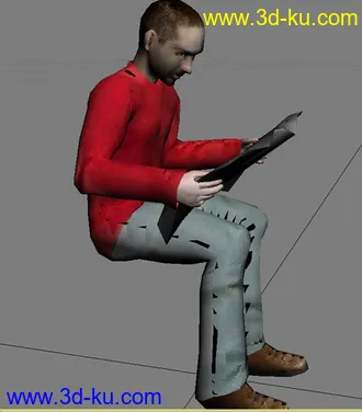 人物模型加贴图的图片