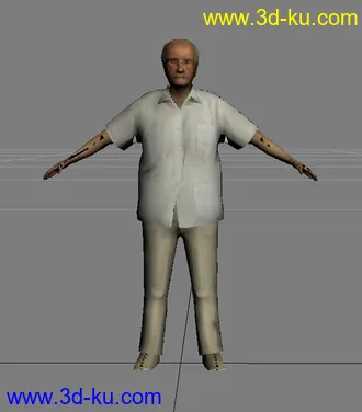 人物模型加贴图的图片