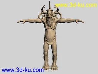 3D打印模型水鬼来了,(水怪一个)的图片