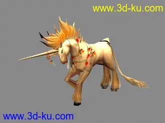 3D打印模型独角兽的图片