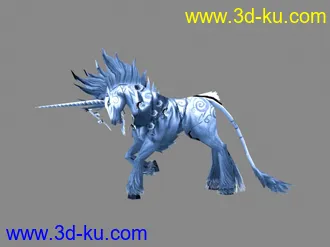 3D打印模型独角兽的图片