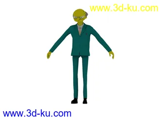 3D打印模型男性 河馬 辛普森 Mr. Burns的图片