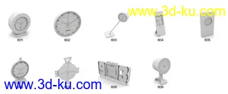 3D打印模型精致的小钟表的图片