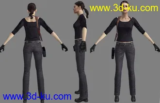 3D打印模型女性 Mona Sax的图片