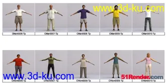 3D打印模型商业底模人物的图片