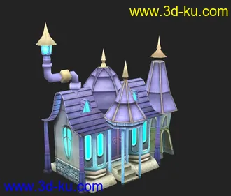 3D打印模型原创半Q半写实场景的图片