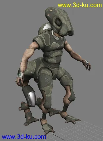 高品质游戏角色模型（带法线）的图片