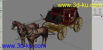 3D打印模型报道贴－－马车的图片