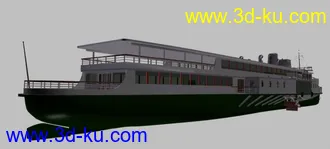 三艘客轮模型的图片