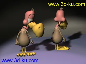 3D打印模型WarpedVulture大嘴鸟的图片