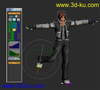 3D打印模型KOF草智—我从新用MAX7 绑定的 很辛苦的图片