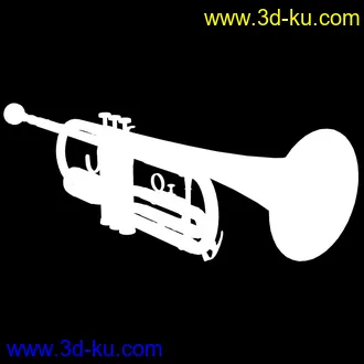 3D打印模型小号的图片