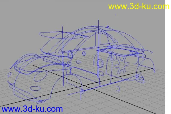 Nurbs做的汽车模型的图片1