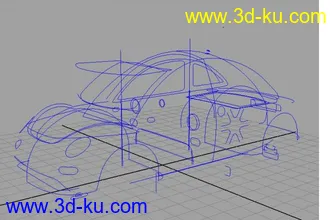 3D打印模型Nurbs做的汽车的图片
