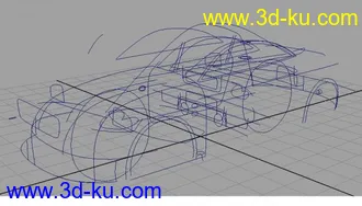 3D打印模型Nurbs做的汽车的图片