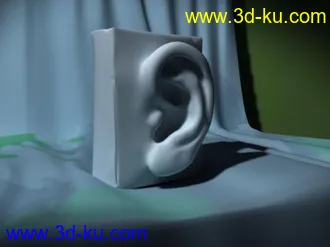 3D打印模型一套完整的max耳朵布线的教程,都是jpg图片格式共91张.的图片